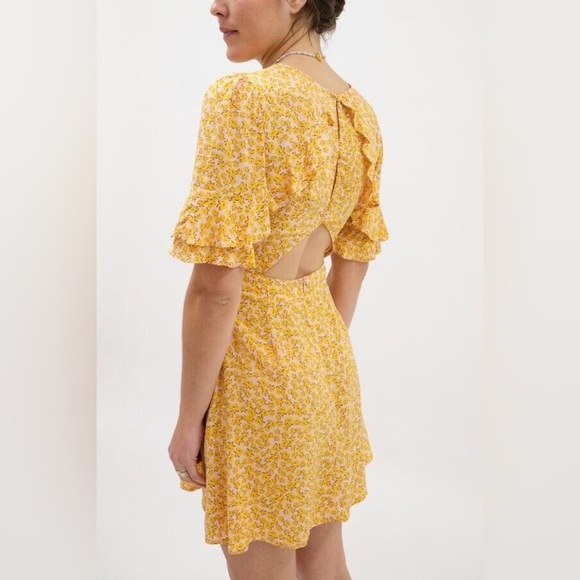 Auguste Dean Goldie Mini Dress in Yellow size 2 - Picture 7 of 10